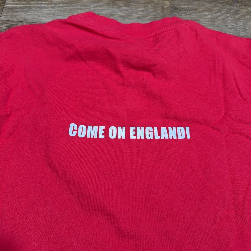 Adidas Vintage 2002 "Come On England" World Cup Korea Japan Soccer TShirt MEDIUM - Picture 12 of 12